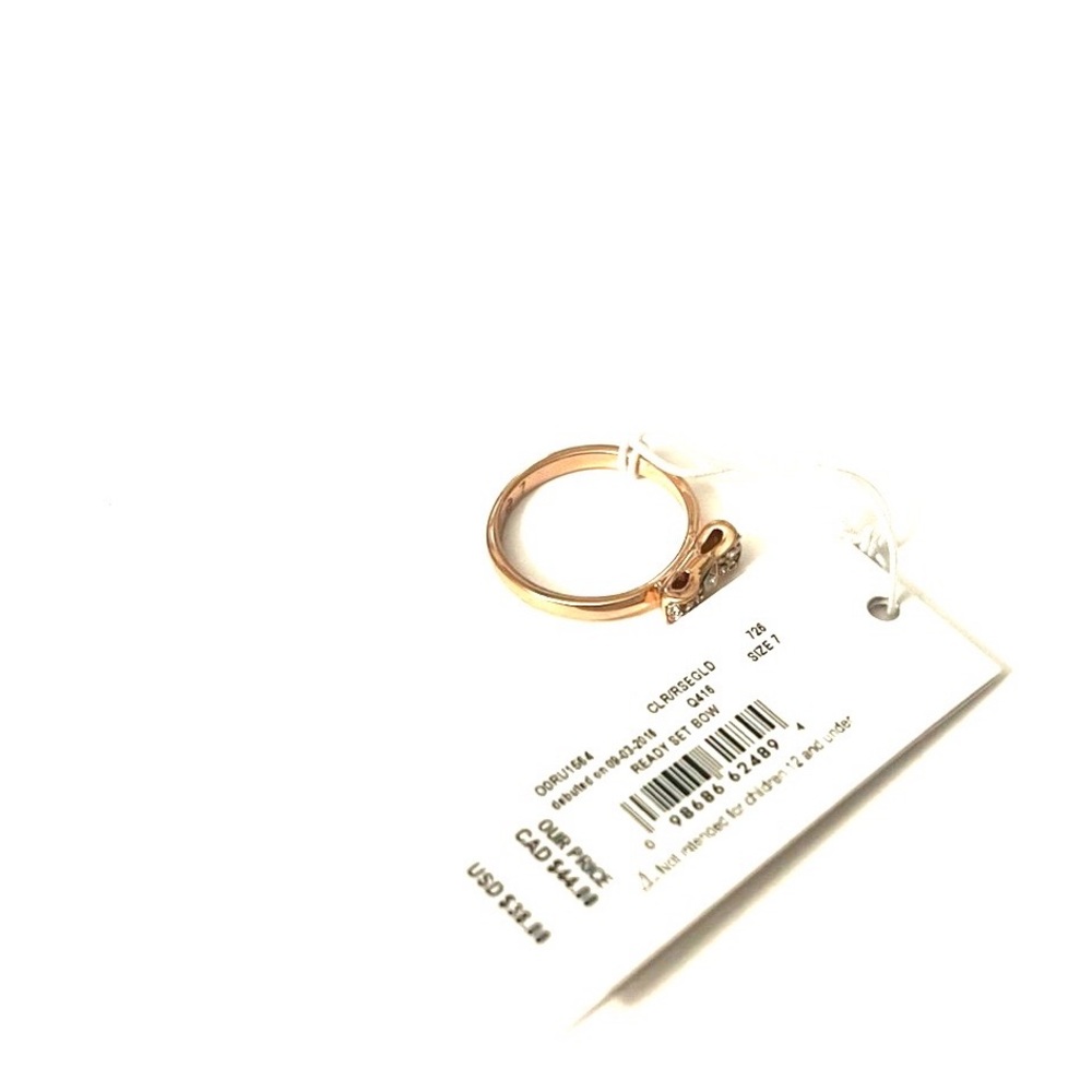 Kate Spade Rose Gold-Tone Ready Set Bow Ring - Picture 2 of 2